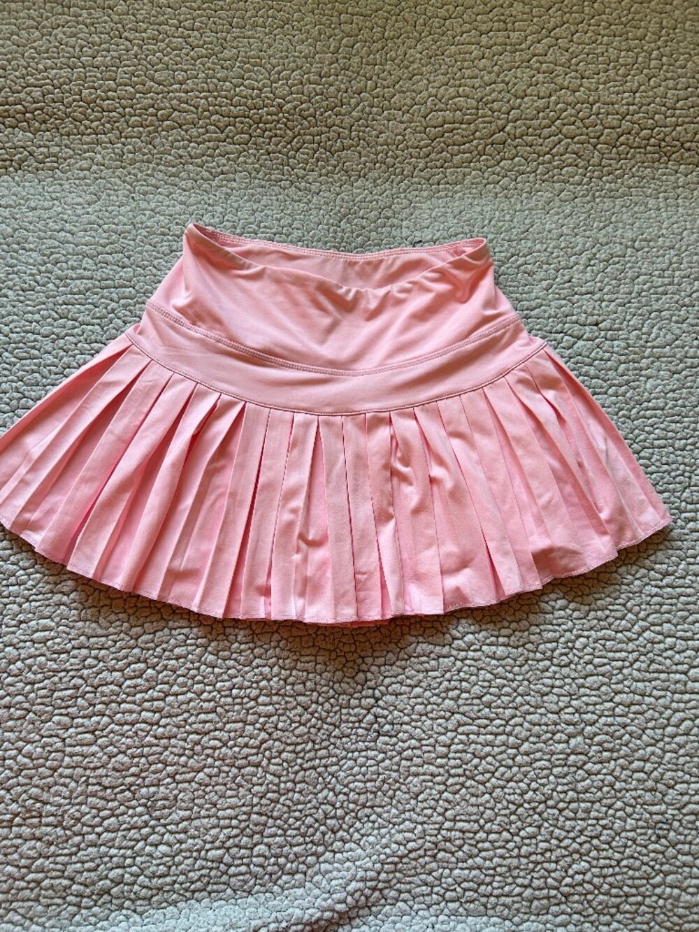 Goldhinge -- baby pink, tennis skirt, pleated, shorts underneath